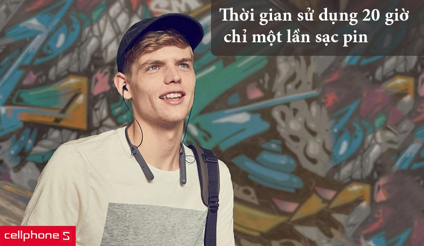 dung lượng pin cho thời lượng sử dụng tới 20 giờ