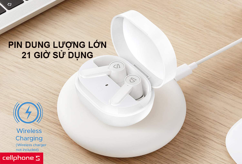 Pin dung lượng lớn, 21 giờ sử dụng