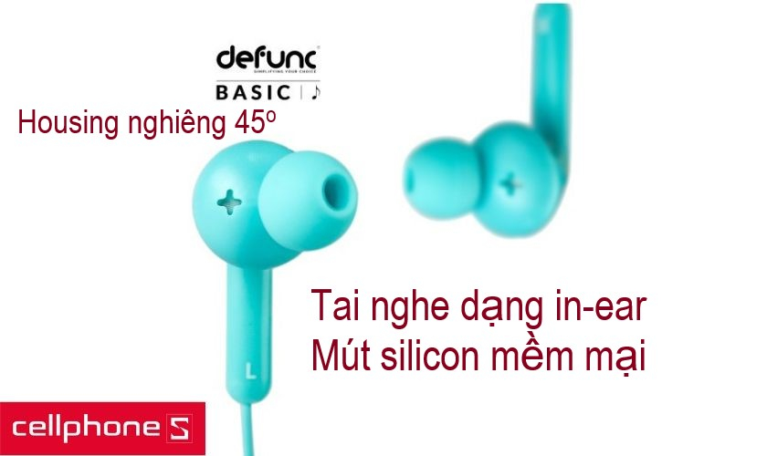 Housing với góc nghiêng 45o cho cảm giác đeo thoải mái