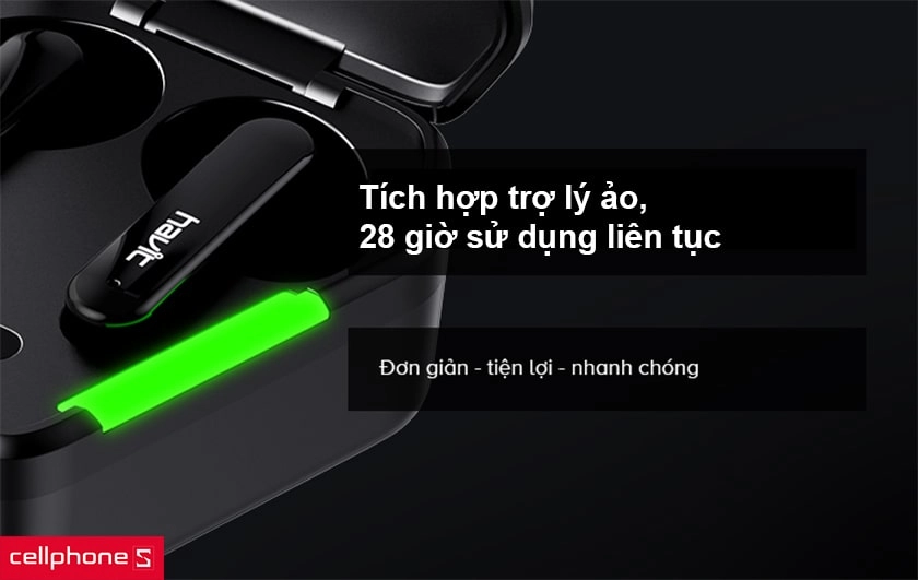 Tích hợp trợ lý ảo, 28 giờ sử dụng liên tục