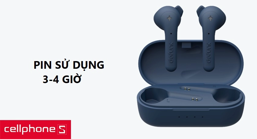 Dung lượng pin lớn, 4 giờ sử dụng