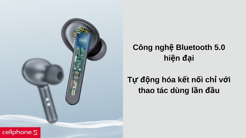 Kết nối không dây với công nghệ Bluetooth 5.0 hiện đại
