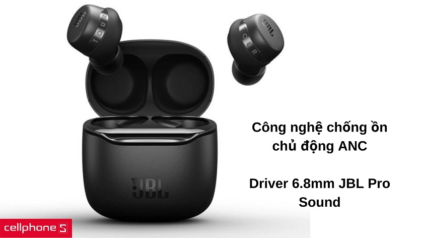 Công nghệ chống ồn chủ động với âm thanh JBL Pro Sound cao cấp