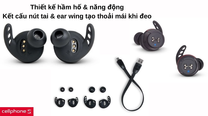 Thiết kế năng động & cá tính, với độ êm tai & thoải mái khi đeo