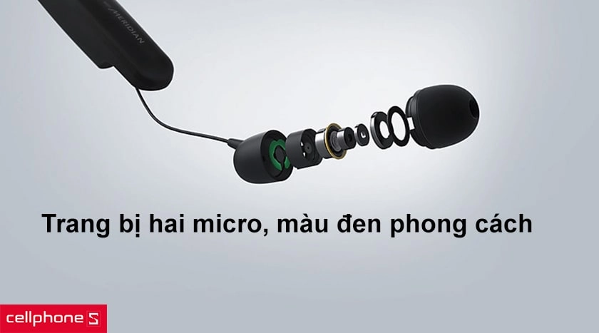 Trang bị hai micro, màu đen phong cách