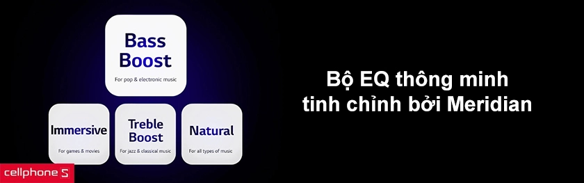 Hợp tác cùng Meridian mang đến âm thanh rõ ràng hơn
