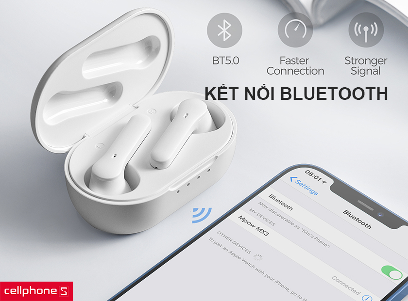 Kết nối bluetooth tiện lợi, hoạt động bền bỉ