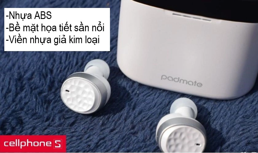 Thiết kế vỏ ngoài nổi bật với hai tông màu tương phản đen trắng