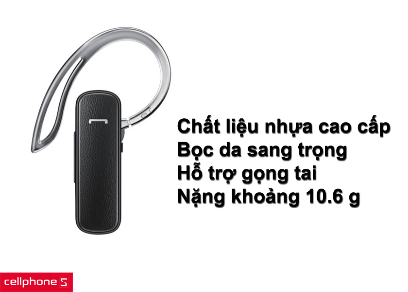 Thiết kế bọc da sang trọng và tinh tế vừa vặn với tai người dùng