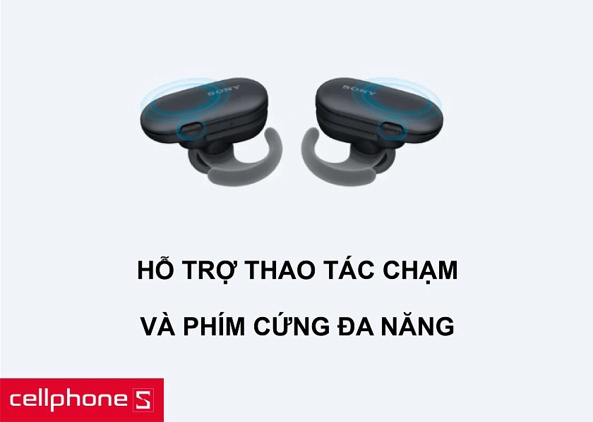Thao tác với nhạc bằng cử chỉ chạm linh hoạt và luôn nghe được môi trường ngoài với Ambient Sound Mode