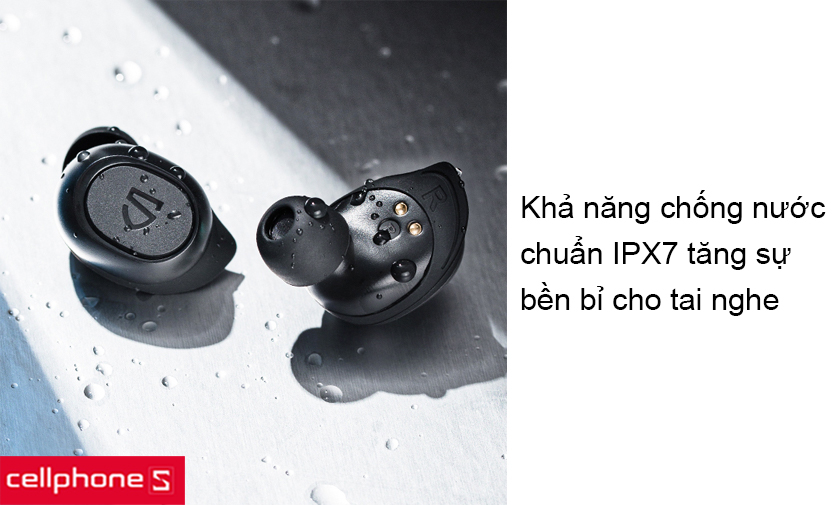 Khả năng chống nước IPX7 tăng sự bền bỉ