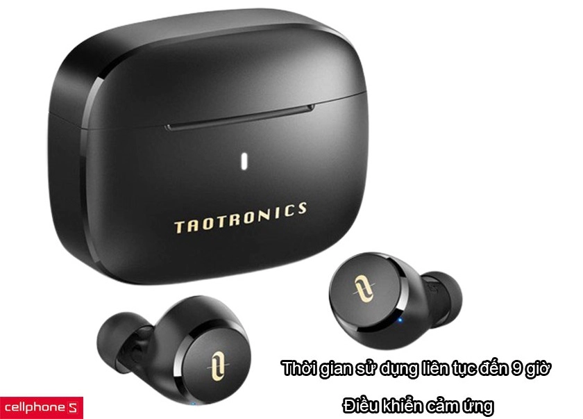 Thời gian sử dụng liên tục đến 9 giờ với khả năng điều khiển cảm ứng