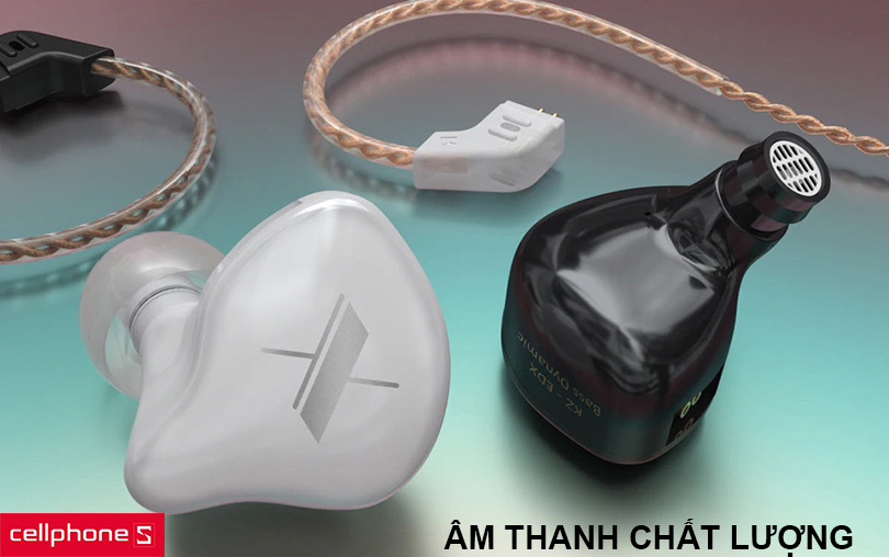 Chất lượng âm thanh chuẩn phòng thu, âm thanh sống động rõ ràng