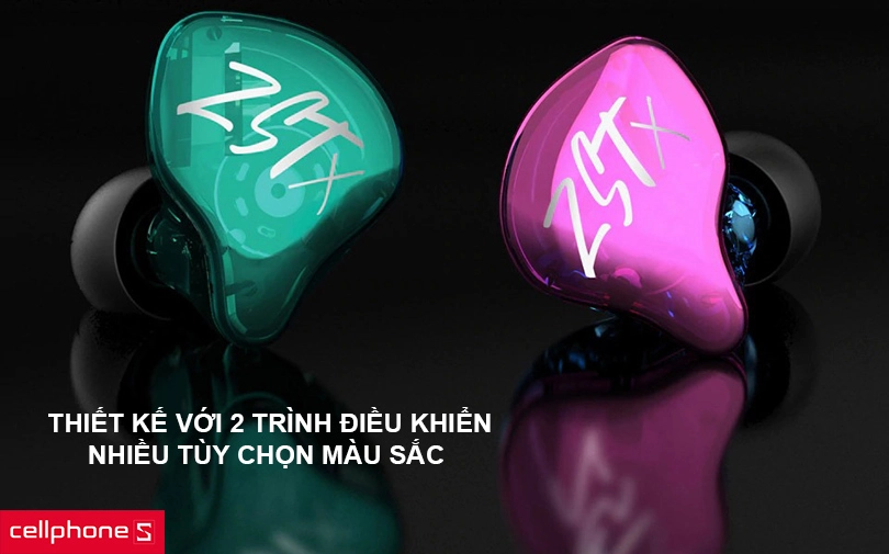 Thiết kế với 2 trình điều khiển và 3 tùy chọn màu sắc