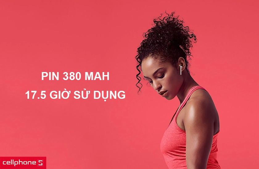 dung lượng pin lên tới 380 mah