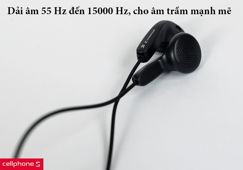 dải âm 55 Hz đến 15000 Hz, cho âm trầm mạnh mẽ