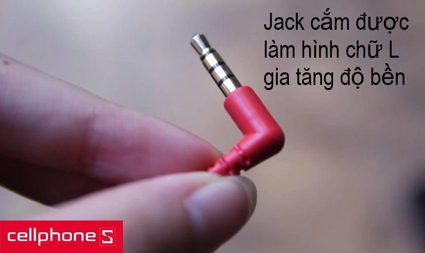 phần jack cắm hình L hạn chế gãy gập