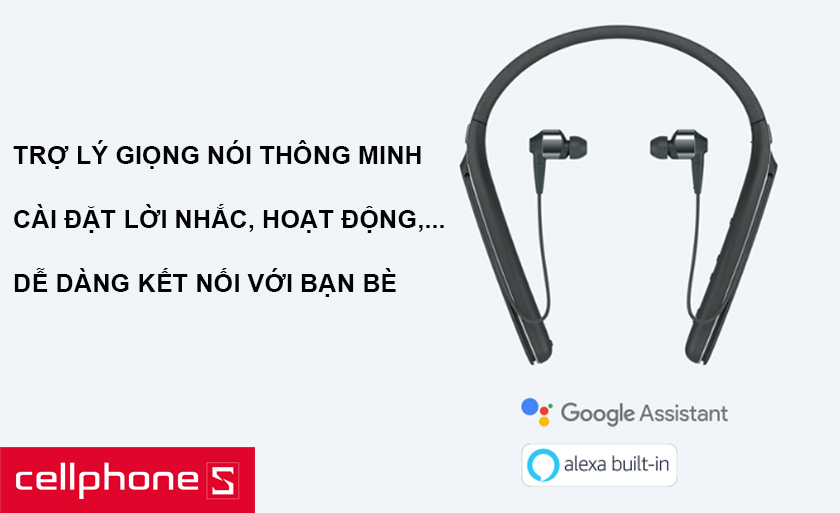 WI-1000X được tối ưu hơn với trợ lý giọng nói