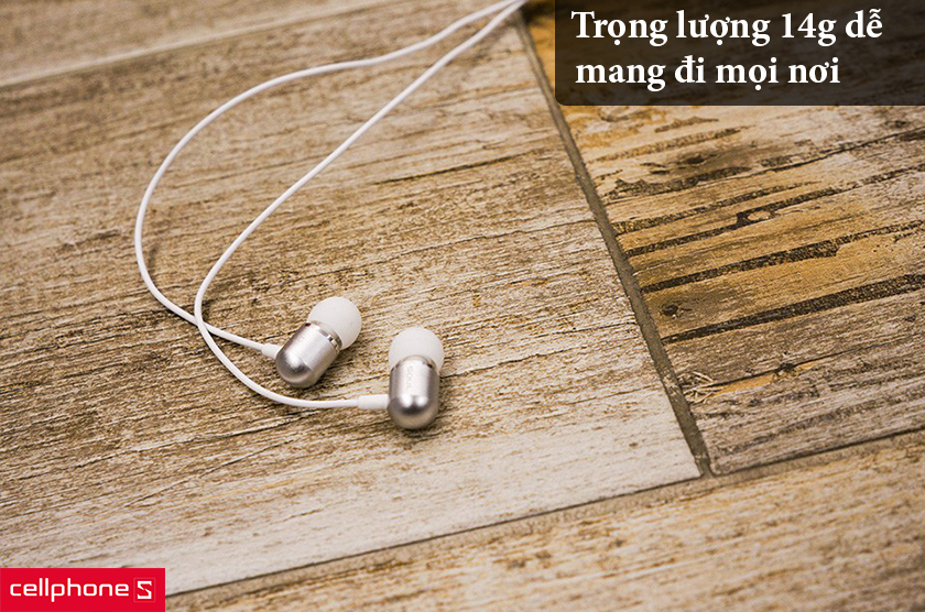 Trọng lượng 14g dễ mang đi