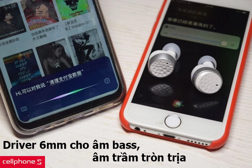 Chất âm ấn tượng dù chỉ được trang bị driver đường kính 6mm