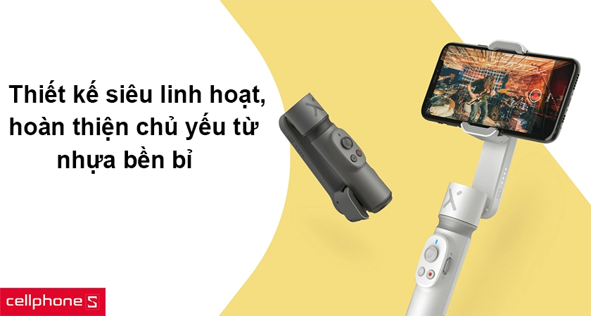 Thiết kế siêu linh hoạt, hoàn thiện chủ yếu từ nhựa bền bỉ