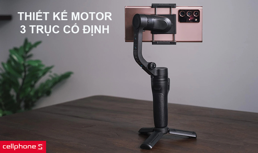 Sở hữu thiết kế motor 3 trục cố định chắc chắn