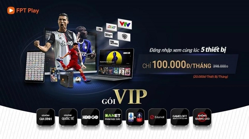 Tặng gói VIP FPT Play khi mua FPT Play Box+