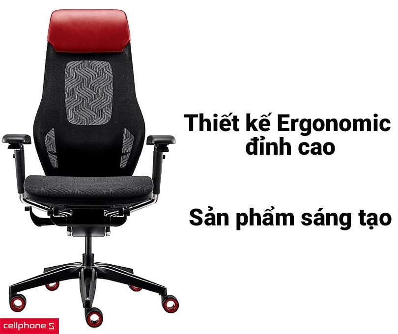 Thiết kế Ergonomic đỉnh cao, được đánh giá là một sản phẩm sáng tạo