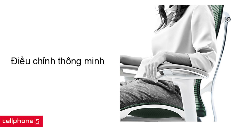 Ghế văn phòng công thái học Okamura Contessa II – Thiết kế công thái học, điều chỉnh thông minh