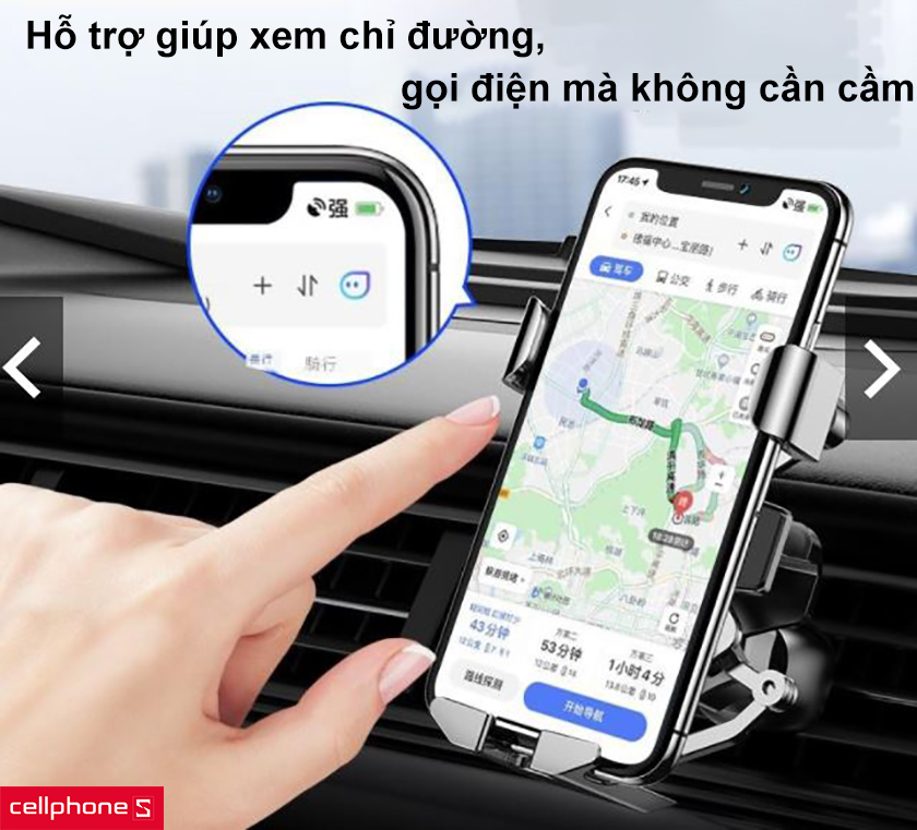 Hỗ trợ giúp xem chỉ đường, gọi điện mà không cần cầm