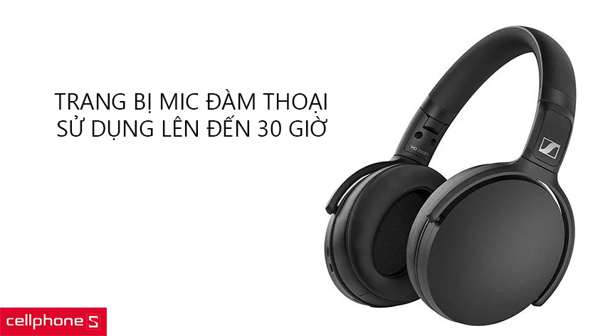 Trang bị mic đàm thoại, thời lượng sử dụng lên đến 30 giờ