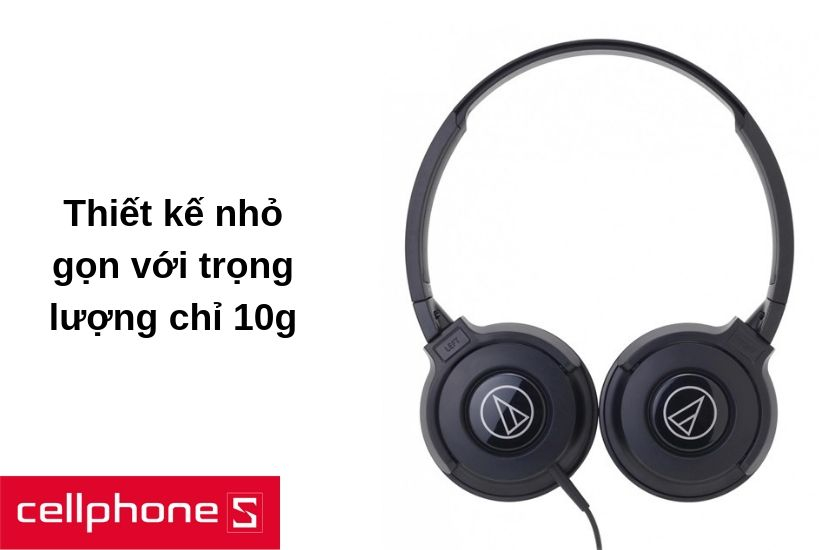 thiết kế gọn nhẹ với trọng lượng chỉ 10g