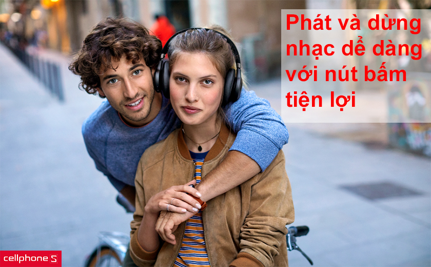 Phát và dừng nhạc dễ dàng với nút bấm tiện lợi kèm theo chức năng cuộc gọi rảnh tay