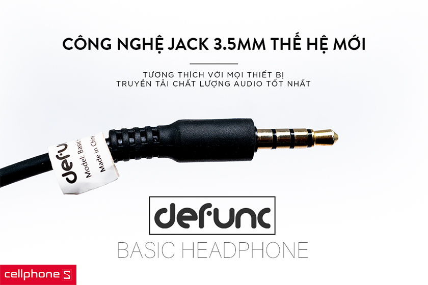 Tính tương thích cao với jack cắm 3.5mm