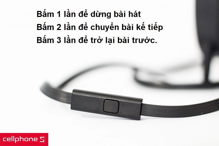 Tai nghe Sony MDR-XB550AP hỗ trợ micro và phím bấm tiện lợi