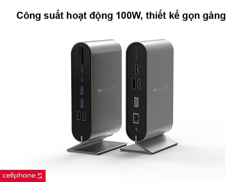 Hub chuyển đổi Feeltek Docking Station Type-C 16 in 1