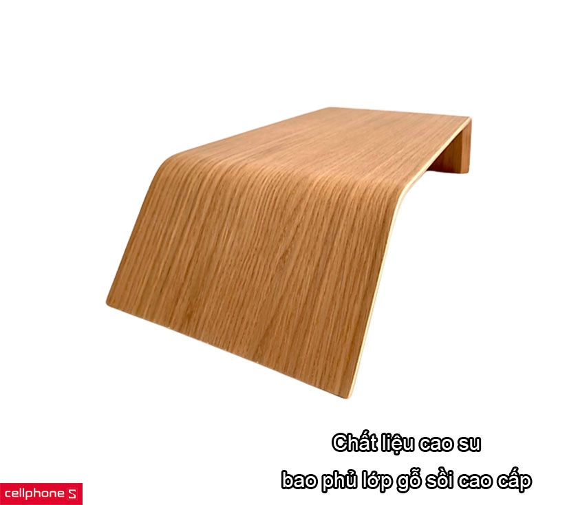 Kệ màn hình máy tính/iMac S-Case gỗ sồi uốn cong