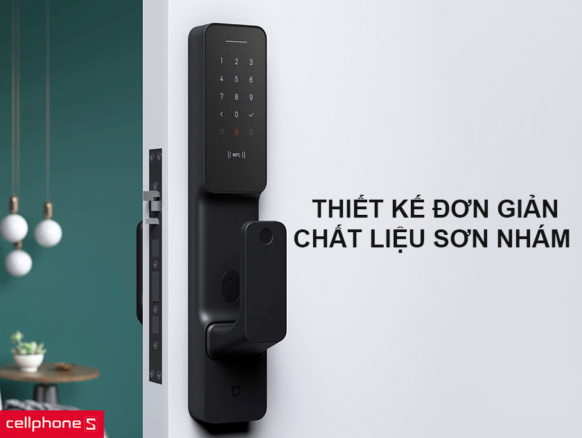 thiết kế đơn giản, màu đen tinh tế sang trọng, chất liệu sơn nhám