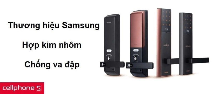Sản phẩm của thương hiệu Samsung, chất liệu hợp kim nhôm chống va đập tốt
