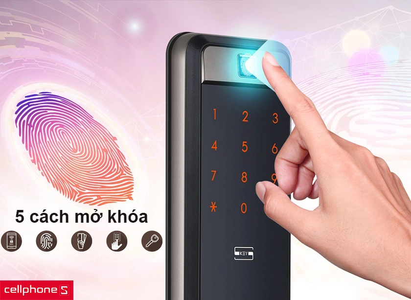 Mở khoá bằng nhiều cách bảo mật tuyệt đối cho căn nhà