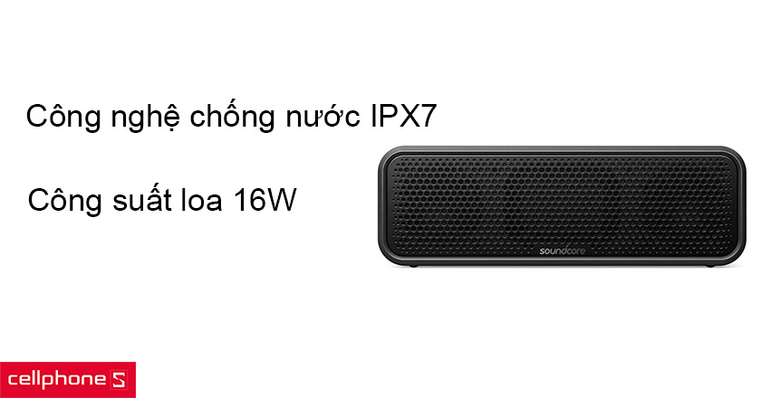 Sử dụng công nghệ chống thấm nước IPX7 hiện đại