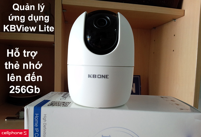Hỗ trợ thẻ nhớ có bộ nhớ lên đến 256Gb, quản lý thông qua ứng dụng KBView Lite dễ dàng