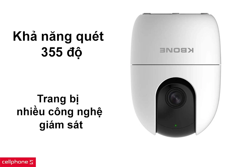Khả năng quét lên đến 355 độ, trang bị nhiều công nghệ giám sát