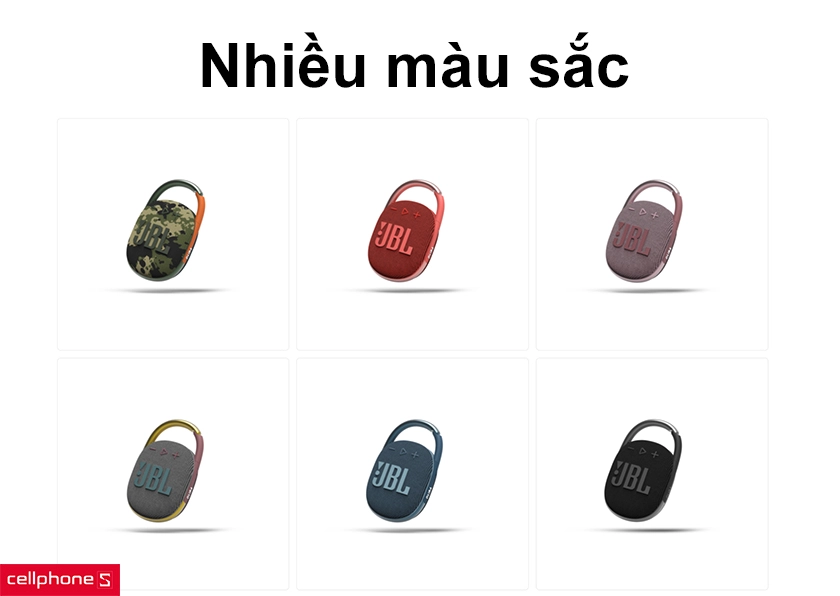 nhiều màu sắc