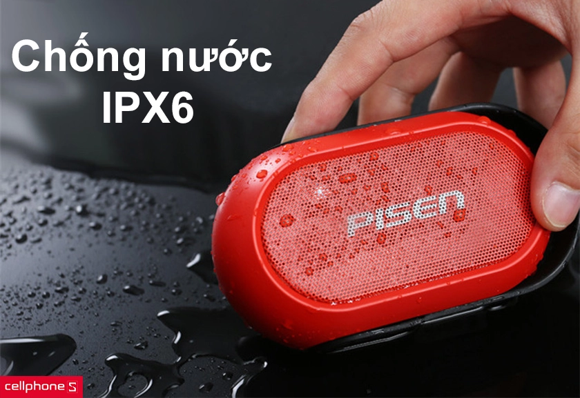 Đạt chuẩn chống nước IPX6