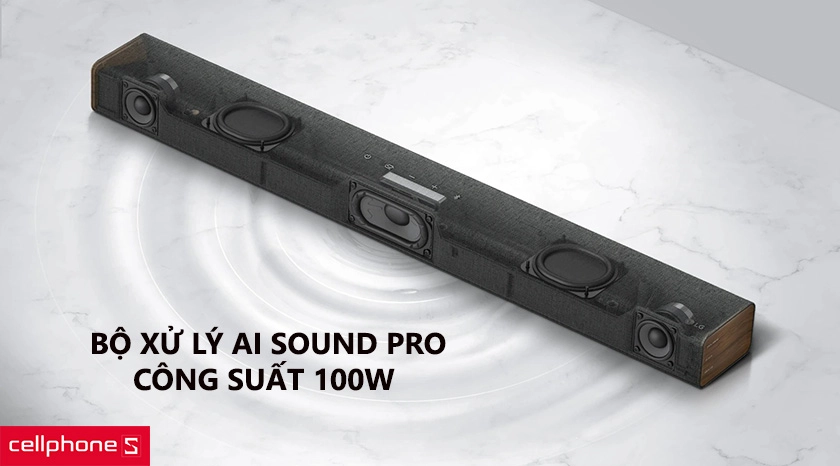 Âm thanh chất lượng với bộ xử lý AI Sound Pro