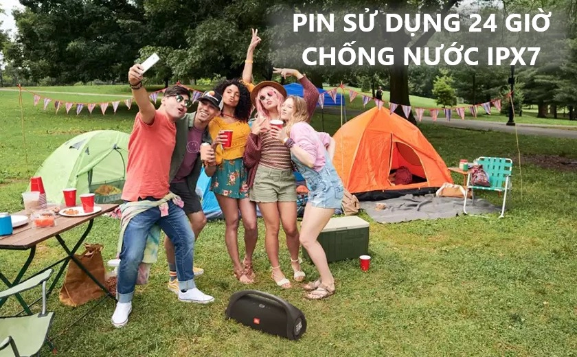 chống nước IPX7 cao cấp, nghe nhạc liên tục 24 giờ