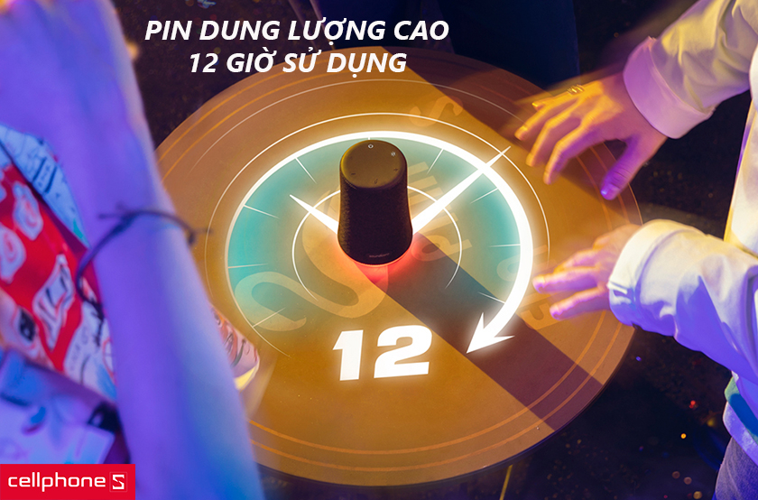 Pin dung lượng cao cho 12 giờ sử dụng