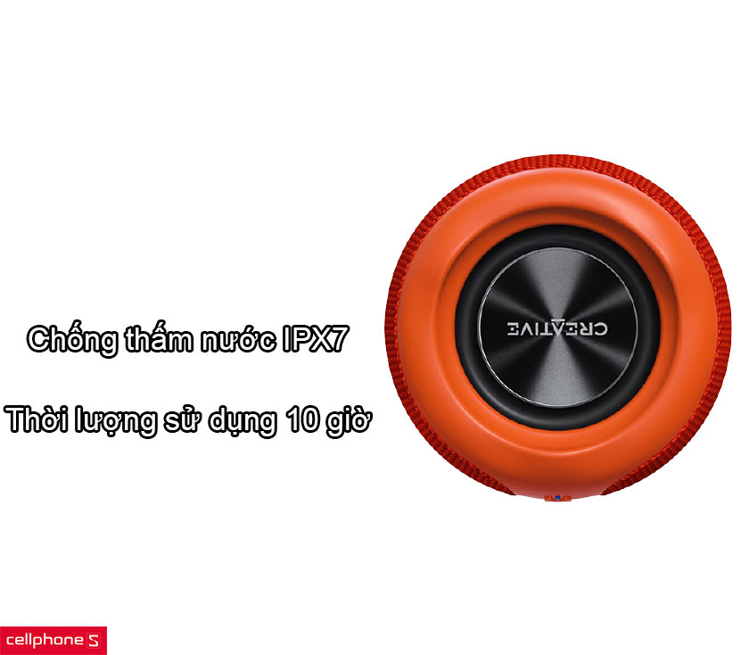 Loa Bluetooth Creative Muvo Play màu cam