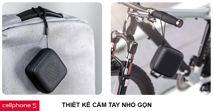 Thiết kế cầm tay nhỏ gọn, chống nước IPX5
